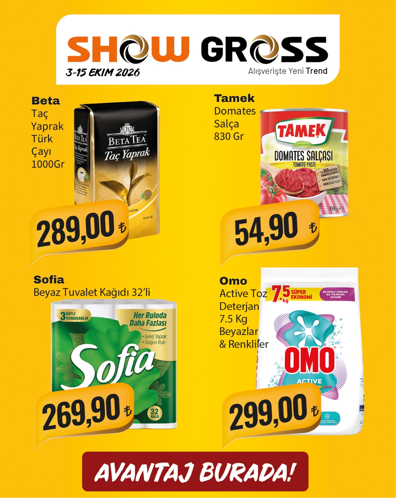 Show Gross 3 Ekim 2026 Aktüel Kataloğu