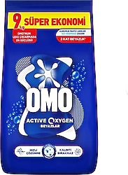Omo Active Oxygen Beyazlar için 9 kg Toz Deterjan
