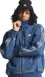 Adidas Adicolor Denim Firebird JC6233 Erkek Kot Ceket
