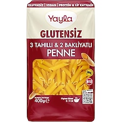 Yayla Glutensiz 3 Tahıl ve 2 Bakliyat Penne Makarna 400 gr