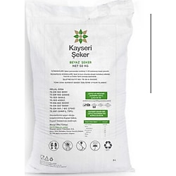 Şenler - Kayseri Şeker -kristal Beyaz Şeker - Toz - 50 Kg
